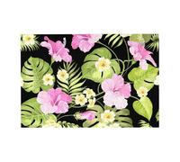 300 PiecesTropical Pink Flowers And Jungle Palms Puzzles for Adults-Wooden Jigsaw Puzzle for Adults Elderly