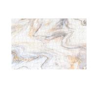 300 PiecesYellow Marble Print Puzzles for Adults-Wooden Jigsaw Puzzle for Adults Elderly