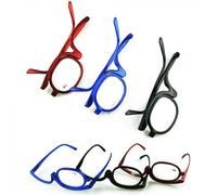 (300, Red) The Carrie Makeup Reader Women Cosmetic Glasses Making Up Reading Rotatable Lens KUW
