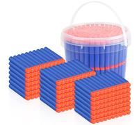300 Refill Darts Foam Bullets fit for Nerf Gun Elite, Refill Darts Ammunition for N-Strike Elite Series Blasters, Dart Accessories with Portable
