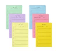 300 Sheets Colorful Note Paper 6x4Inch Wide Lined Notes Pocket Notepads Water Resistant Adhesive Note Paper Portable Notebook
