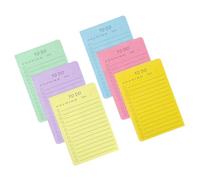 300 Sheets Colorful Note Paper 6x4Inch Wide Lined Pad Adhesive Paper Pocket Notepads for Writing Noting Adhesive Notes Pad