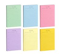 300 Sheets to Do List Pad Sticky Notes Set Colorful Self-Stick Lined Sticky Notes Large to Do List Notepad for Office School Home Daily Planning Memo and Study Stationery,15 x 10cm