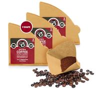 300 Size V01 Brown Coffee Filter Papers, Compatible with Hario Size 01 by EDESIA ESPRESS