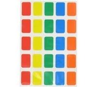 300 Sticky Coloured 12x18mm Oblong Labels Self Adhesive Assorted Colours