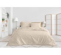 300 TC Duvet Cover with Pillowcase Set 100% Egyptian Cotton Ultra-Soft & Comfort for Single, Double, King, Super King, Hotel Quality Duvet Cover Bedding Set (Mocha, King)