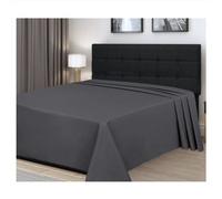 300 Thread count-100% Egyptian cotton-Charcoal Flat Sheet-Breathable-Hotel Quality Luxury bedding and linen- Super Soft-Plain Dyed Only Flat Sheets- Super King bed sheets W275cm xL310cm