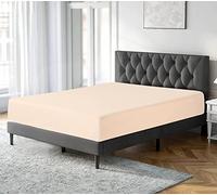 300 Thread Count 100% Pure Egyptian Cotton Bedding Fitted Sheets Stretches Up to 28cm Deep (Mocha, Double: 137x193cm)