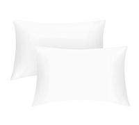 300 Thread Count Pillow Cases 2 Pack- Standard Envelope Closure Plain Pilow Covers- 50 x 75 Hotel Quality Egyptian Cotton Pillow Cases