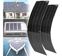 300 Watt Solar Panel Kit, with Charge Controller(40A) 2pcs 150 Watt Flexible Monocrystalline Solar Panel kit Photovoltaic Module for Home Camper RV Boat and Car Uneven Surfaces