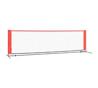 (300 x 100 x 87 cm) vidaXL Tennis Net Black and Red Polyester Portable Net Garden Multi Sizes