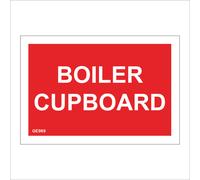(300 x 200mm - 12 x 8, A - Sticker / Sav - Non-See Through) GE989 Boiler Cupboard Sign Plumber Closet Cabinet Door Wall Plaque Airing Heat 600mm x 450mm B - Magnetic - Vehicle Grade