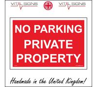 (300 x 200mm - 12 x 8, Magnetic - Vehicle Grade) GE729 No Parking Private Property Sign Keep Clear access required 24 hours drive