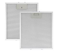 300 x 250 mm Cooker Hood Filter, 5-Layer Aluminum Mesh Extractor Hood Filter for Kitchen Replacement Net Extractor Vent, Universal Compatible with Whirlpool, Ikea, Jenn Air Range Hoods, 2-Pack