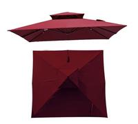 300 x 300 cm Square Parasol Replacement CoverUV 50+ Cantilever Umbrella Fabric for Garden Pool Patio MarketDurable Outdoor Canopy Protection