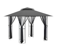 vidaXL Gazebo with Sidewalls Anthracite 300x300x270 cm Steel