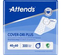 300 x Attends Cover-Dri Plus | Incontinence Bed Pads | 40x60cm | 6 Packs of 50
