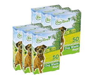 300 x BioLiner Dog Waste Bags - Compostable Dog Waste/Poo Bags - EN 13432