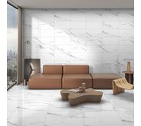 300 X Calacatta Bronze Marble Effect Matt Porcelain Indoor Wall & Floor Tiles - Total Coverage 54M2 (300 X 600mm Per Tile)