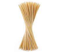 300 x Natural Bamboo Skewers Sticks 30cm for BBQ, Grilling, Kabob, Appetizers, Fruits, Smores, Cocktail, Brunch, Fondue Sticks, Barbeque, DIY Crafting