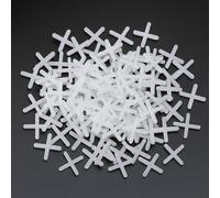 300 x PCS Tile Spacers - 2mm Plastic Cross Spacers for Tiling, Wall & Floor Tile Gaps, Slab Levelling Spacers for Flooring, Walls, Garden Paths, and Tile Levelling