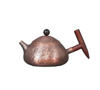 3000-1500 ML Fish/Flower Pattern Handmade Copper Tea Kettle Stovetop Teapot Stove Top Copper Pot Turkish Pot Pure for Stovetop (300ml 1L or More)