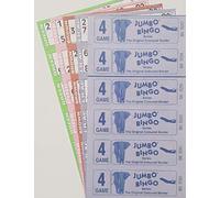 3000 4 PAGE GAMES JUMBO BINGO TICKETS 6 TO VIEW JUMBO BINGO BOOKS