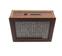 (3000 capacity) Wooden Piggy Bank Handmade Money Saving Box Coin Tray Storage Case Helps The Habit of Saving