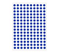3000 Dot Stickers, 10mm Coloured Round Dots Stickers Sticky 20 Sheet Labels Sticker 10 Colours Assorted Self Adhesive for Event Activity Schools Coding Inventory DIY Crafts Blue