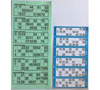 3000 EXTRA LARGE BINGO FLYERS - BINGO TICKETS FOR VISUALLY IMPAIRED - GREEN