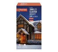 Premier 3000 Led Multi-Action Led Cluster Lights Vintage Gold Timer