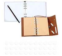 3000 Pack White Hole Punch Reinforcement Sticker Labels, Tear Resistant Plastic Circles Hole Protectors for Loose-Leaf Paper Sheets, Donut Design(Outer 0.5”, Inner 0.25”)