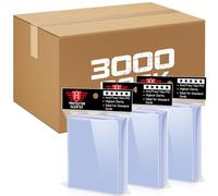 3000 PCS Clear Penny Card Sleeves, Trading Card Sleeves Soft Plastic Protectors Fit for Baseball Cards, MTG, TCG, Standard Sports Cards