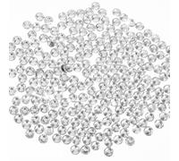 3000 Pcs Flat Back Crystal Rhinestones Round Gems Crystals Clear Bling Diamonds Charms Transparent Resin Rhinestones for Crafting DIY Nail Art Makeup Decoration Face Eyes Tumblers Bottles(White)