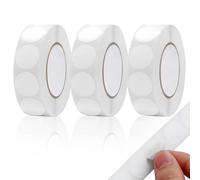 3000 Pcs Round Stickers,0.5 Inch White Circle Stickers Blank Sticky Dots Writable Coding Label for Office Shop Home Classroom Marking
