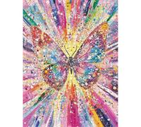 3000 Piece Jigsaw Puzzle, Colorful & Butterfly Wooden Wall Art, 1T#1332 | Durable Thick Wood Construction, Precision-cut Pieces, Vibrant ink, Static Hobby, Decompress, Home Decor, Gift, 87x111cm