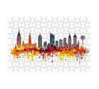 3000 Piece Jigsaw Puzzles for Adults, City Jigsaw Puzzles for Adults 3000, Abstract Jigsaws Educational Game, Challenging Puzzle Games for The Whole Wooden Puzzle for Home Decor Gifts for Women -2445