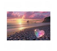 3000 Piece Jigsaw Puzzles for Adults, Creative Impossible Puzzles Games for Adults Beginners, Large Wooden Jigsaw with Storage Box, Gifts for Women Men, Home Decor, Theme: Sunset & Like 81x122cm D-13