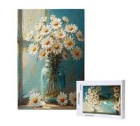 3000 Piece Jigsaw Puzzles for Adults,Daisy Jigsaw Puzzles for Adults, Wooden Puzzle with Gift Box,Flower Jigsaws for Family Educational Games, Unique Gifts for Women/Men, Home Wall Decor,ML-1479