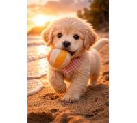 3000 Piece Jigsaw Puzzles for Adults - Dog Beach - Eco Matte Anti-Glare Print, Precision Fit Interlocking Pieces with Letter Zone Backing 48x31.9 inch