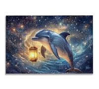 3000 Piece Jigsaw Puzzles for Adults, Dolphin Jigsaw Puzzles for Adults, Wooden Puzzle with Gift Box, Landscape Jigsaws for Family Educational Games, Unique Gifts for Women/Men, Home Wall Decor, -1393
