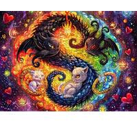 3000 Piece Jigsaw Puzzles for Adults, dream dragon Wooden Puzzle Hard Difficult Challenging Puzzle, jigsaw Puzzle 48 x 31.9 inches, Stress Relief Wall Decor, Educational Games, w0-612