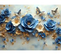 3000 Piece Jigsaw Puzzles for Adults, Family Games, Rose Butterfly, n-540 | Puzzle Challenging Game, Brain Workout, Stress Reduction, Accurate Cutting, Tight Puzzle Piece Fit, Vibrant Colours, 122x81cm