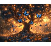 3000 Piece Jigsaw Puzzles for Adults, Family Games, Tree Butterfly, n-722 | Puzzle Challenging Game, Brain Workout, Stress Reduction, Accurate Cutting, Tight Puzzle Piece Fit, Vibrant Colours, 122x81cm