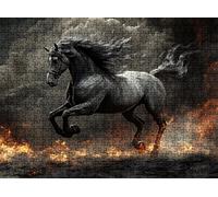 3000 Piece Jigsaw Puzzles for Adults, flame horse Wooden Puzzle Hard Difficult Challenging Puzzle, jigsaw Puzzle 48 x 31.9 inches, Stress Relief Wall Decor, Educational Games, w0-326