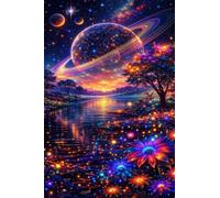 3000 Piece Jigsaw Puzzles for Adults - Flowers Space - Eco Matte Anti-Glare Print, Precision Fit Interlocking Pieces with Letter Zone Backing 48x31.9 inch