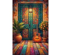 3000 Piece Jigsaw Puzzles for Adults - Guitar Plant - Eco Matte Anti-Glare Print, Precision Fit Interlocking Pieces with Letter Zone Backing 48x31.9 inch