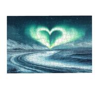 3000 Piece Jigsaw Puzzles for Adults, Heart Jigsaw Puzzles for Adults 3000 Piece, Aurora Puzzle Challenging Game for the Whole Families, Classic Wooden Jigsaws Suitable for Home Decor, Gifts -3817
