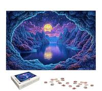 3000 Piece Jigsaw Puzzles for Adults, Landscape Jigsaw Puzzles for Adults 3000, Lake Jigsaws for Family Educational Games, Wooden Puzzle with Gift Box, Unique Gifts for Women, Home Wall Decor, -5548