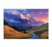 3000 Piece Jigsaw Puzzles for Adults, Landscape Puzzles for Adults, Gift for Women, Christmas, Family Wooden Puzzle Educational Games, Challenging Adult Jigsaws, Box Packaging, Mountain Pattern G-19